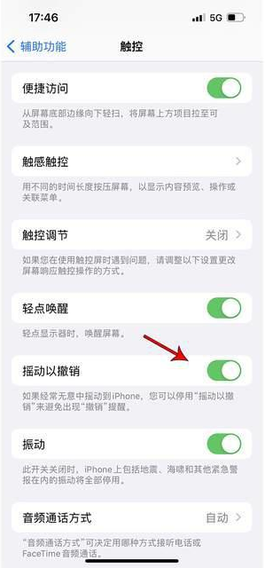 三门苹果手机维修分享iPhone手机如何设置摇一摇删除文字 