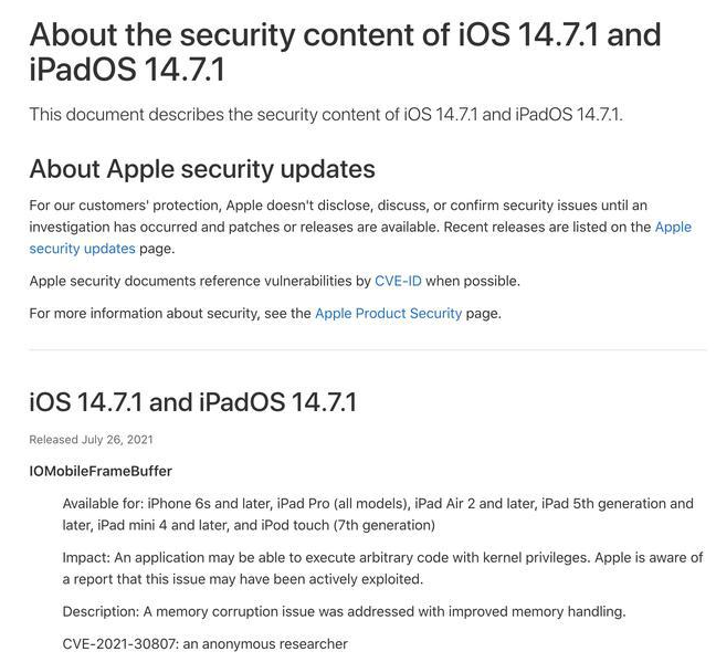 三门苹果手机维修分享iOS 14.7.1 正式版更新内容及升级方法 